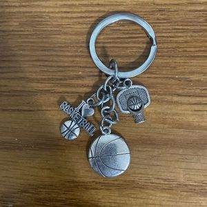 I Love Basketball Hoop Pendants For Men Handmade Car Keychain